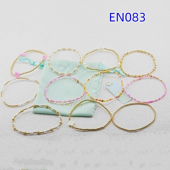 Enewton Pink Glass Tube Bead Bracelet - Picture 2 of 5